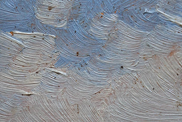 Excrementos de mosca en capa pictórica