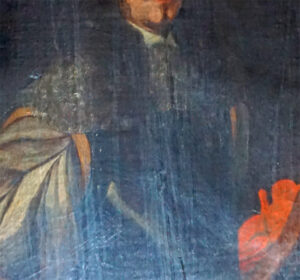 restauración de pintura sobre lienzo